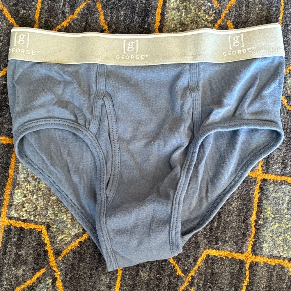 George Men's light blue/grey Briefs